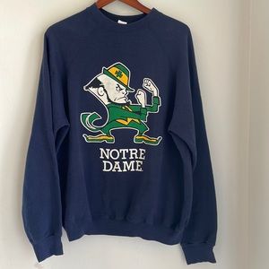 VINTAGE NOTRE DAME SWEATSHIRT MENS Xl